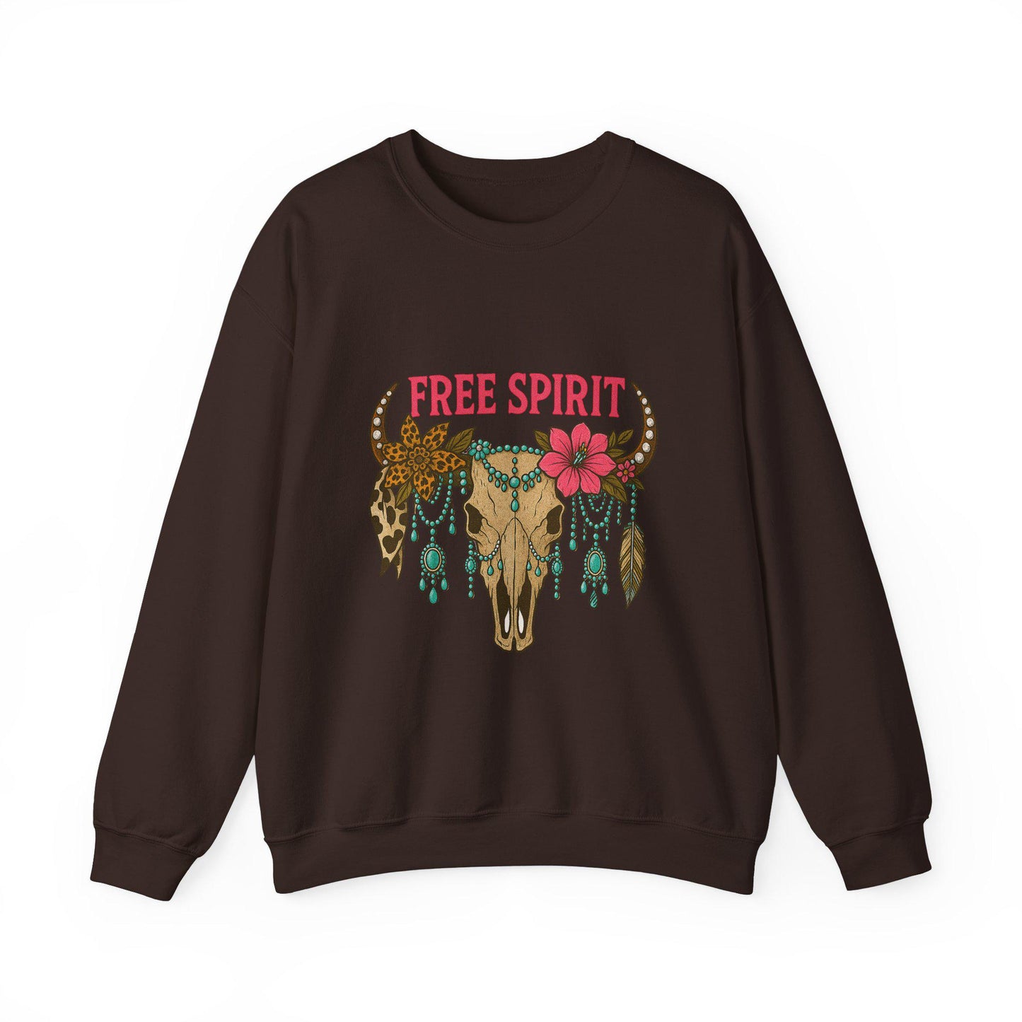 Edgy Summer Western bull skull free spirit hanging turquoise jewelry png graphic digital download for tshirt sublimation or dtf