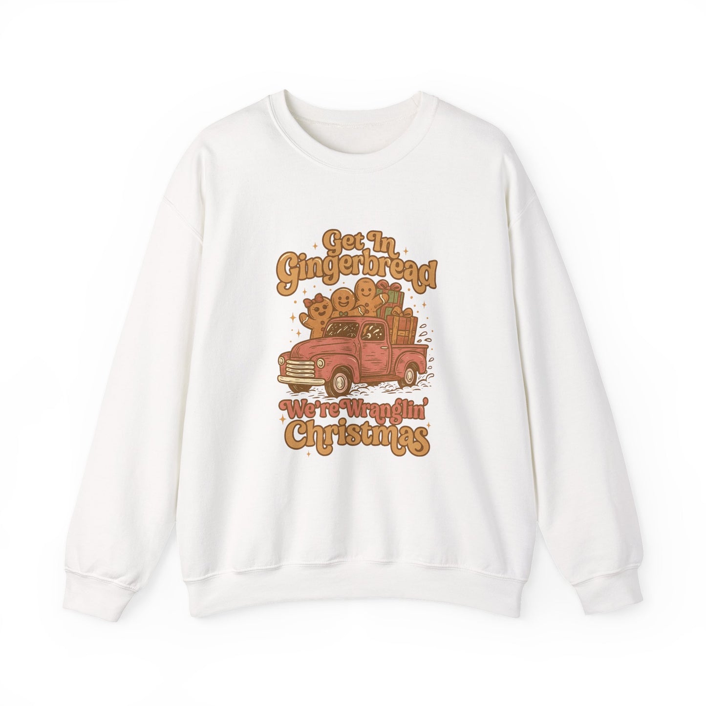Gingerbread Christmas PNG | Western Christmas Truck Graphic | Retro Gingerbread Cookies Shirt Design | Wranglin Christmas PNG