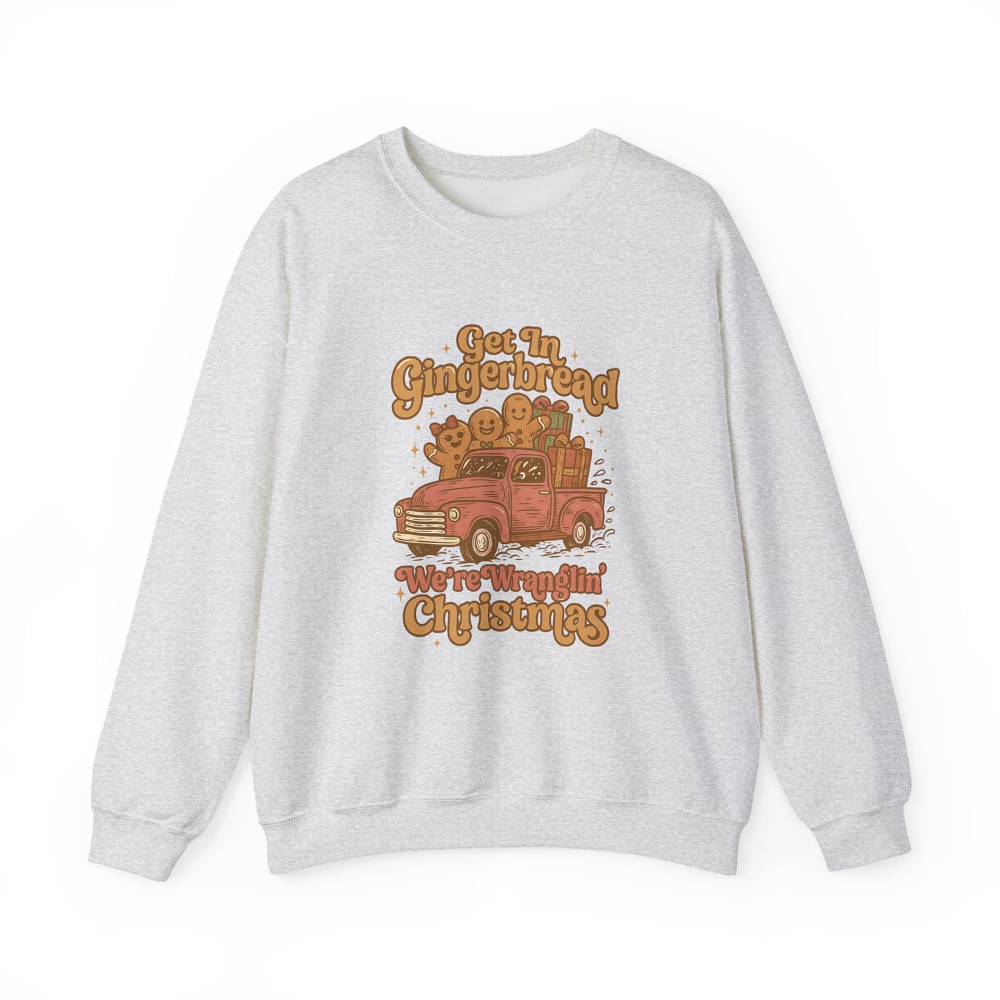 Gingerbread Christmas PNG | Western Christmas Truck Graphic | Retro Gingerbread Cookies Shirt Design | Wranglin Christmas PNG