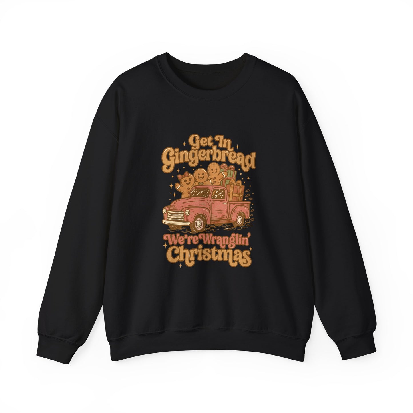 Gingerbread Christmas PNG | Western Christmas Truck Graphic | Retro Gingerbread Cookies Shirt Design | Wranglin Christmas PNG