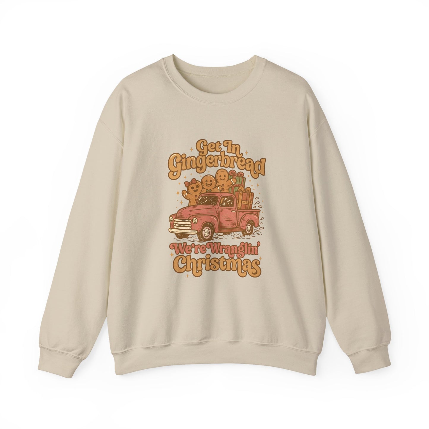 Gingerbread Christmas PNG | Western Christmas Truck Graphic | Retro Gingerbread Cookies Shirt Design | Wranglin Christmas PNG