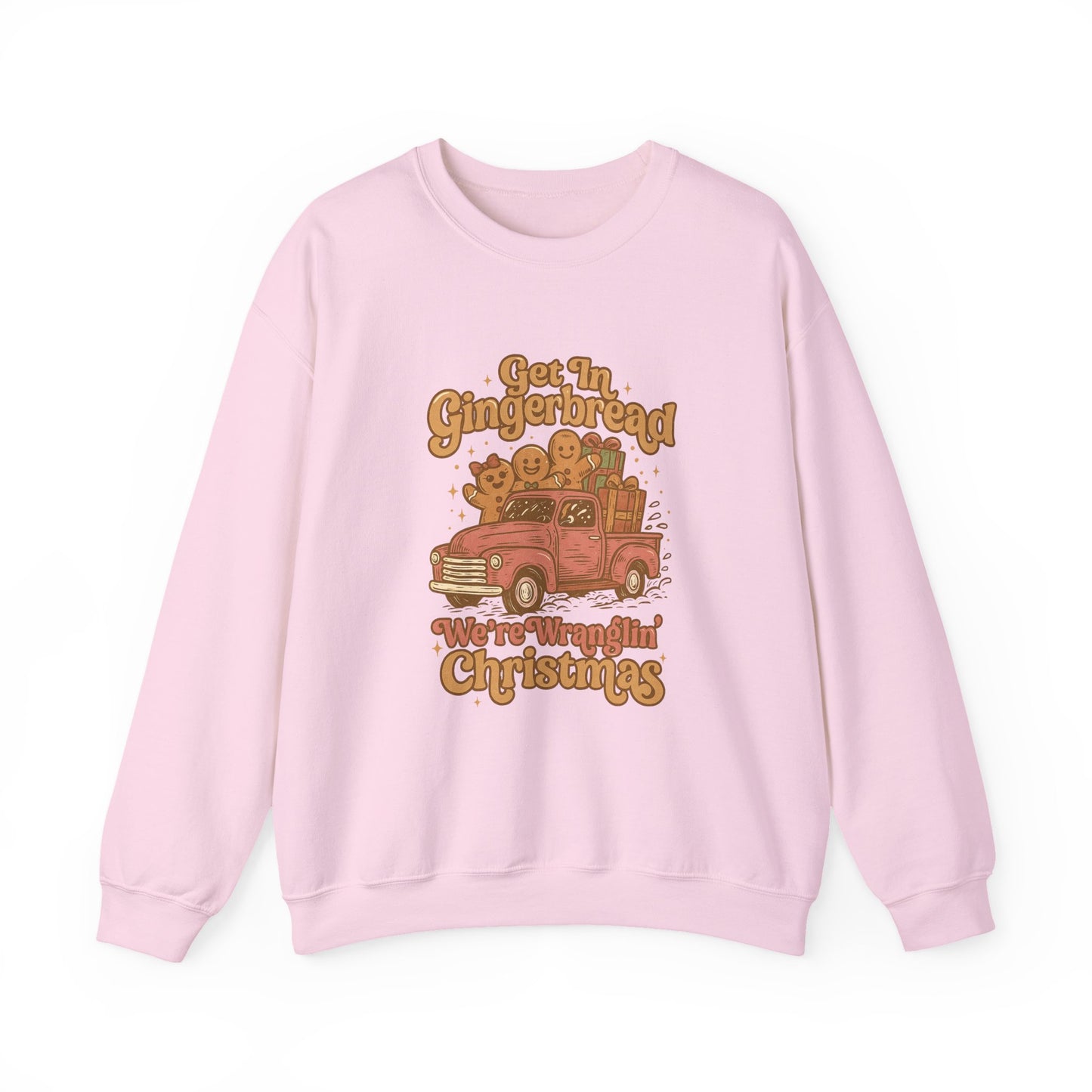Gingerbread Christmas PNG | Western Christmas Truck Graphic | Retro Gingerbread Cookies Shirt Design | Wranglin Christmas PNG