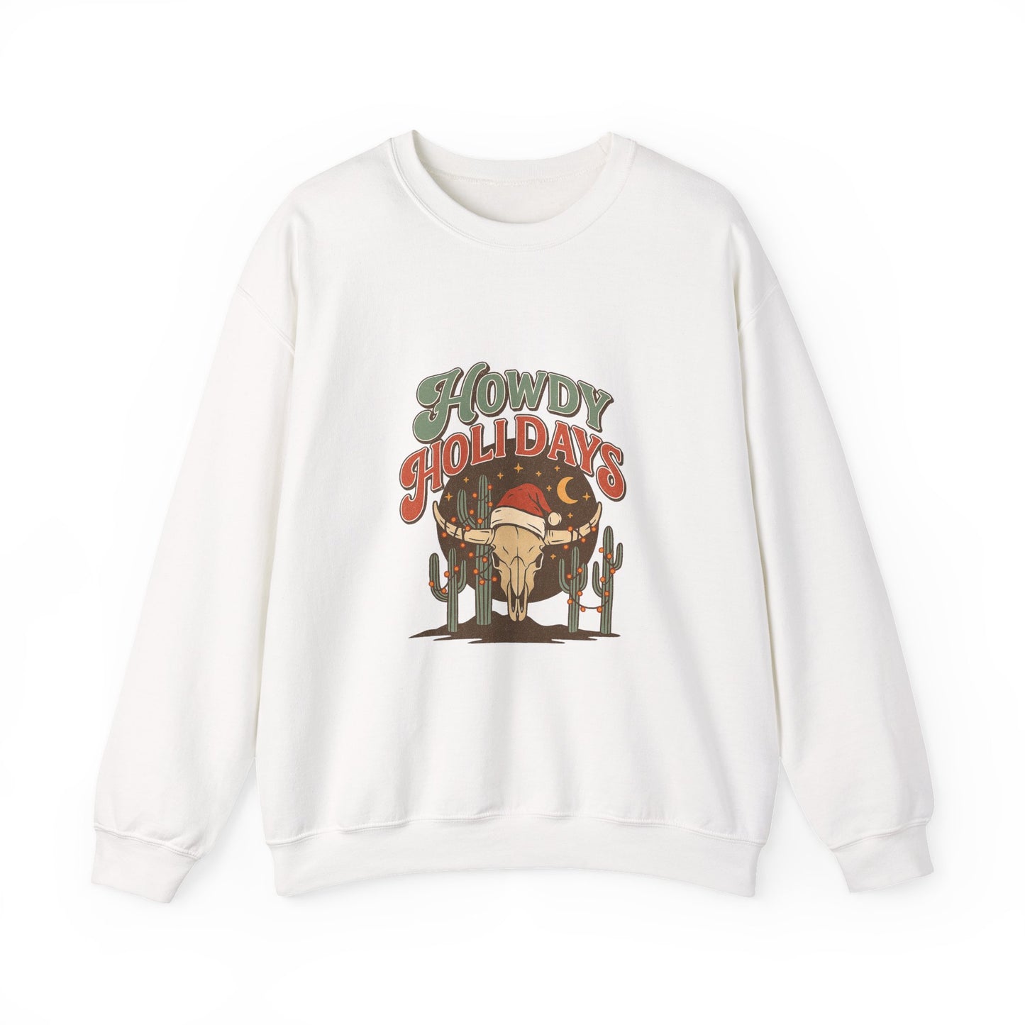 Howdy Holidays PNG | Western Christmas graphic | Desert Cactus Holiday Shirt Design | Retro Country Christmas PNG | Cowgirl Christmas PNG
