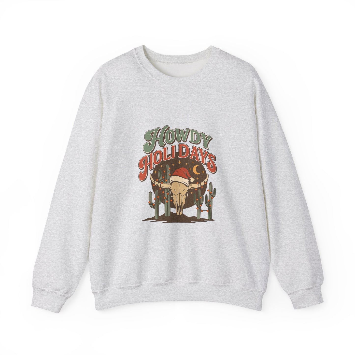 Howdy Holidays PNG | Western Christmas graphic | Desert Cactus Holiday Shirt Design | Retro Country Christmas PNG | Cowgirl Christmas PNG
