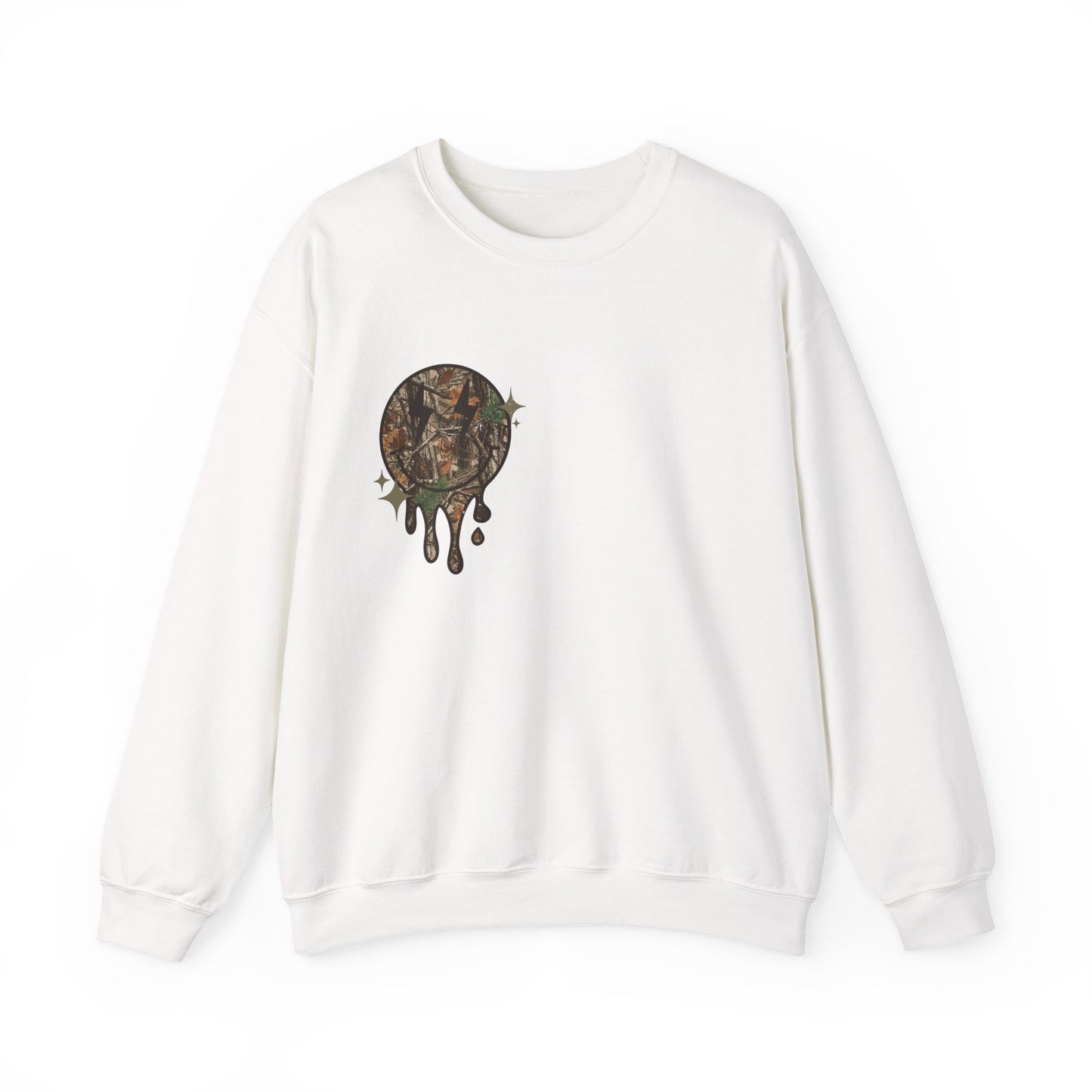 Crewneck Sweatshirt — 'Over Stimulated Mom's Club' Retro Drip Design