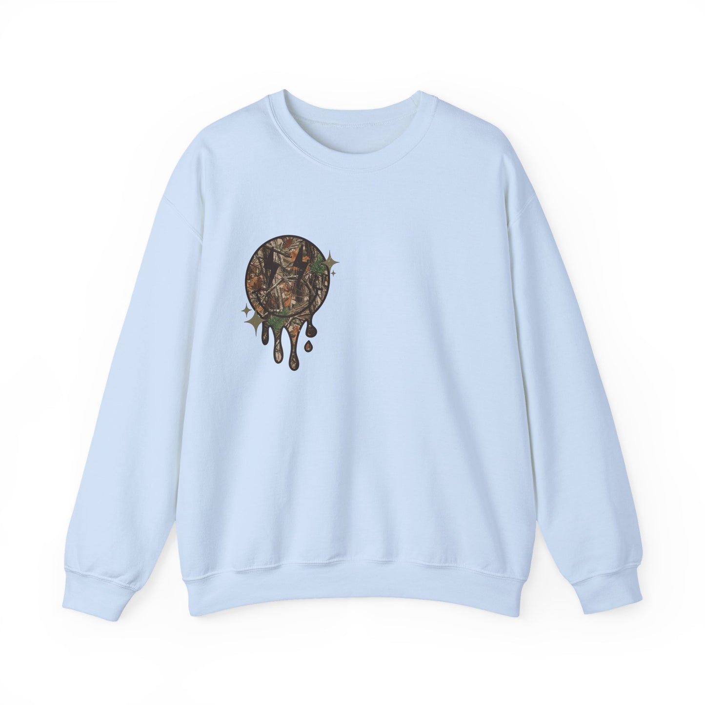 Crewneck Sweatshirt — 'Over Stimulated Mom's Club' Retro Drip Design