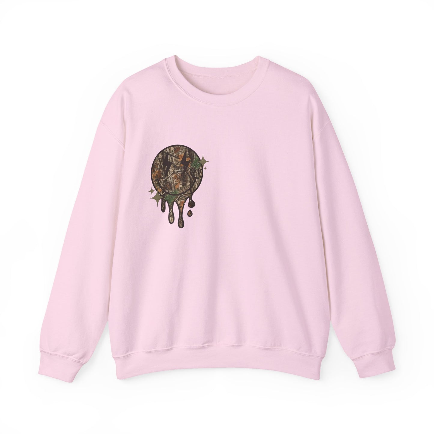 Crewneck Sweatshirt — 'Over Stimulated Mom's Club' Retro Drip Design