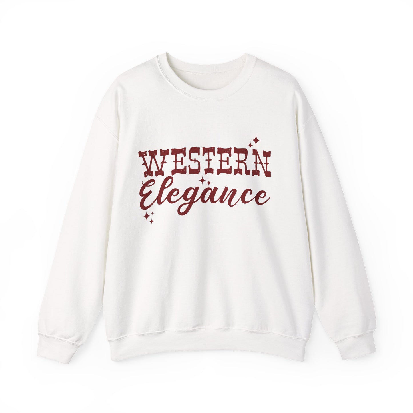 Western Elegance Sweatshirt — Vintage Cowgirl Graphic Crewneck