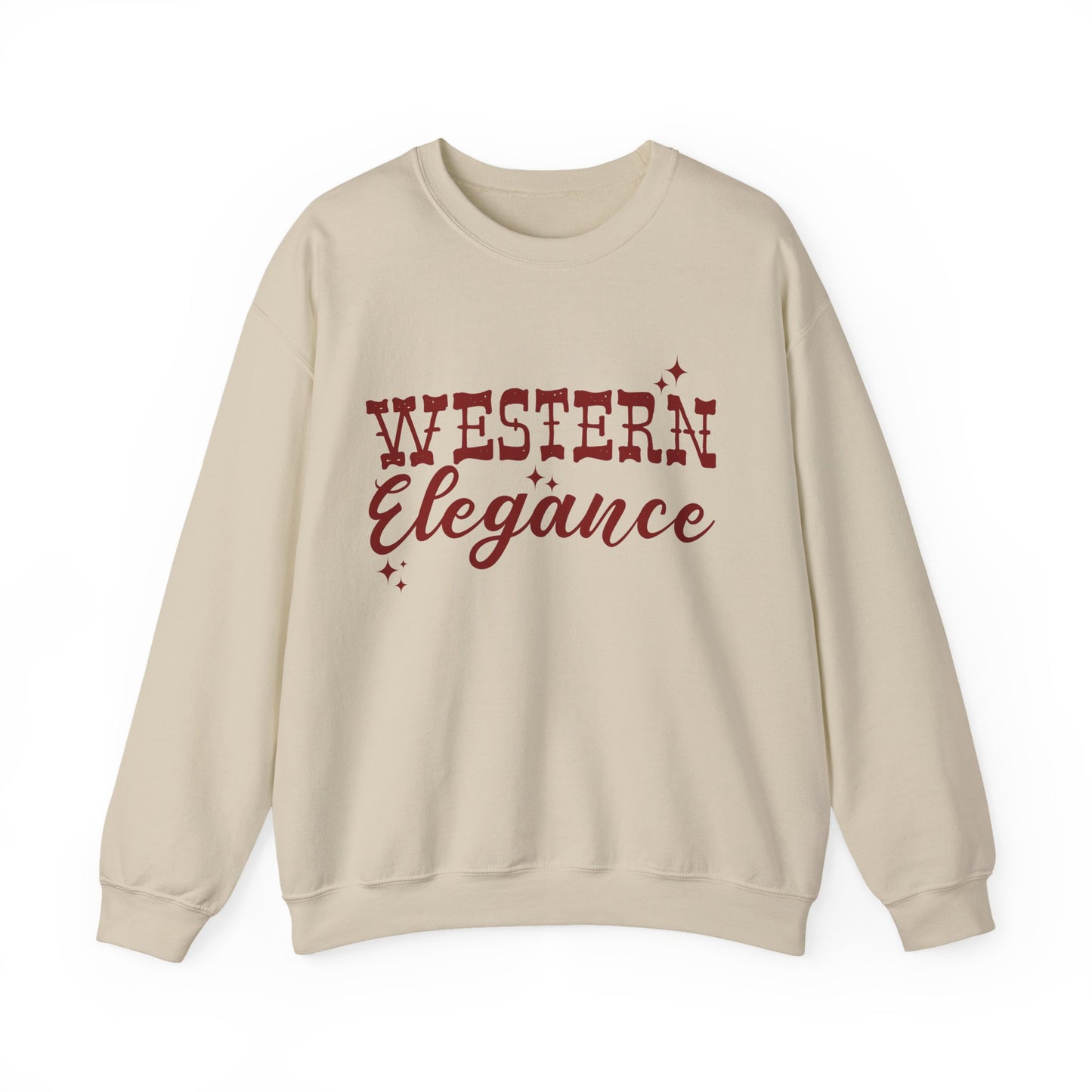 Western Elegance Sweatshirt — Vintage Cowgirl Graphic Crewneck