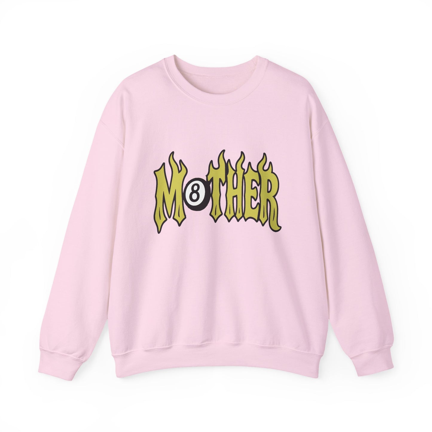 Mother Flame Graphic Sweatshirt — Retro 8-Ball Design