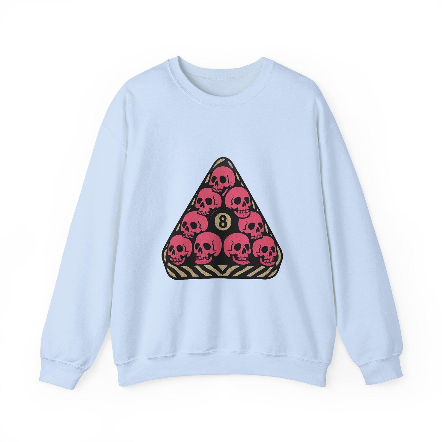 Zebra print Pool ball rack full of pink skulls and 8ball PNG graphic INSTANT digital download for tshirt sublimation or dtf