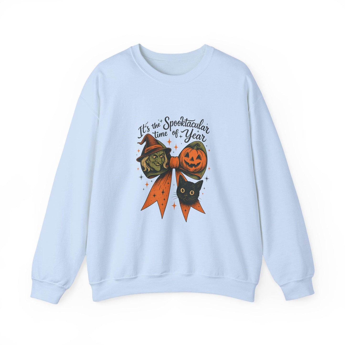 Spooky witch pumpkin cat bow PNG graphic INSTANT digital download for tshirt sublimation or dtf