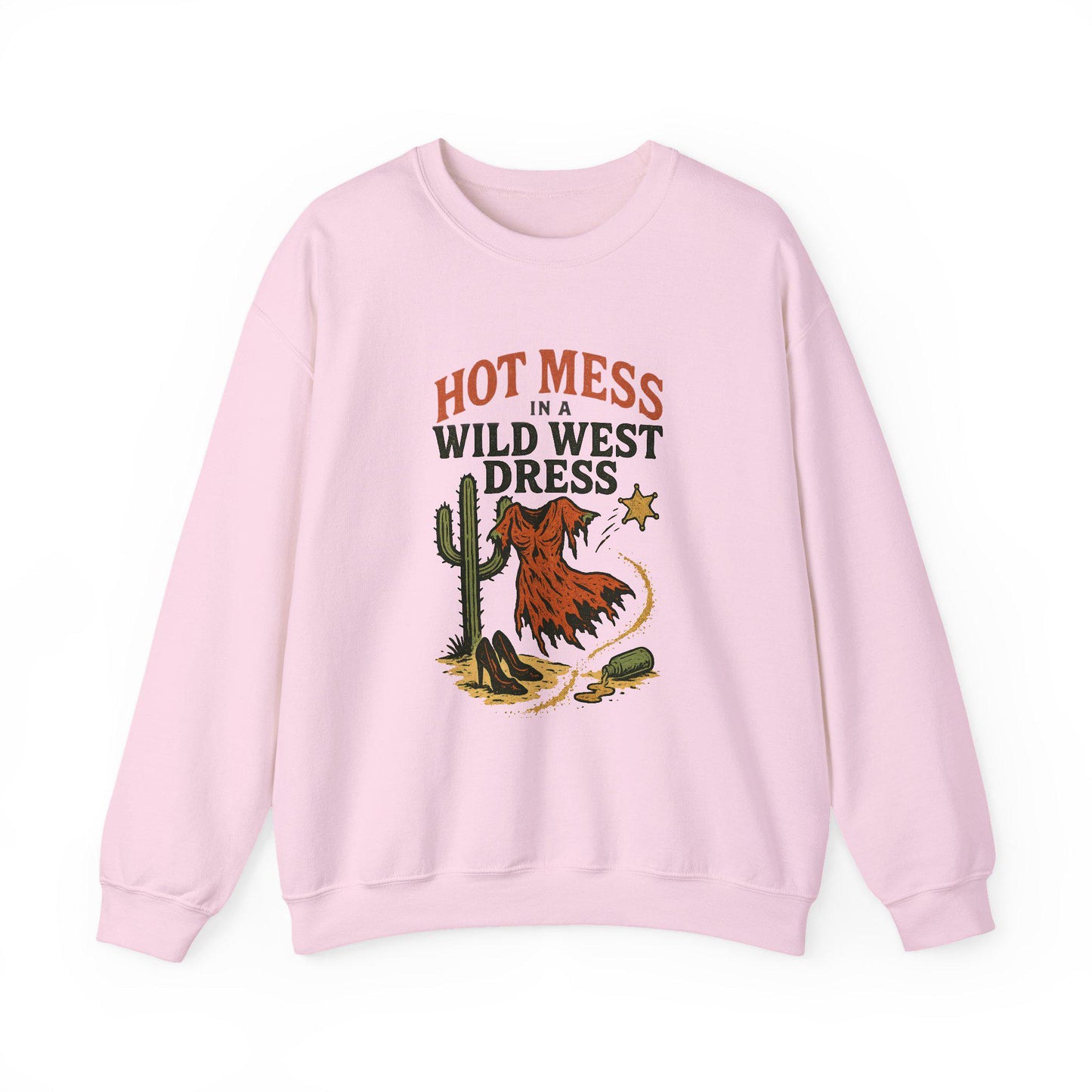 Western "Hot mess in a wild west dress" Desert PNG graphic INSTANT digital download for tshirt sublimation or dtf