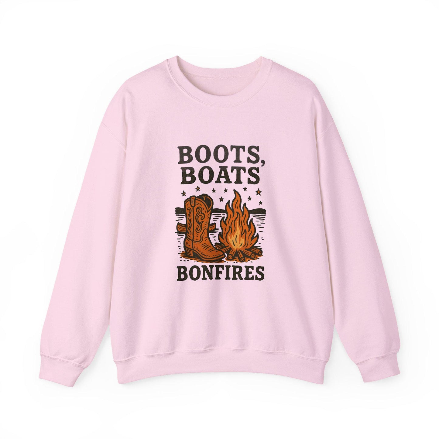 Western summer cowgirl cowboy boots boats bonfires png graphic INSTANT digital download for tshirt sublimationor dtf