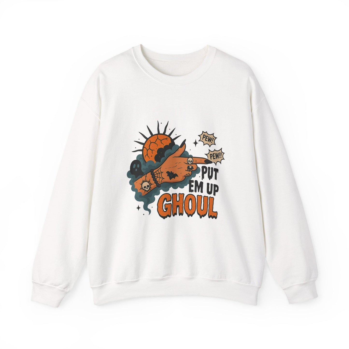 Spooky halloween "put em up ghoul" witchy PNG graphic INSTANT digital download for tshirt sublimation or dtf