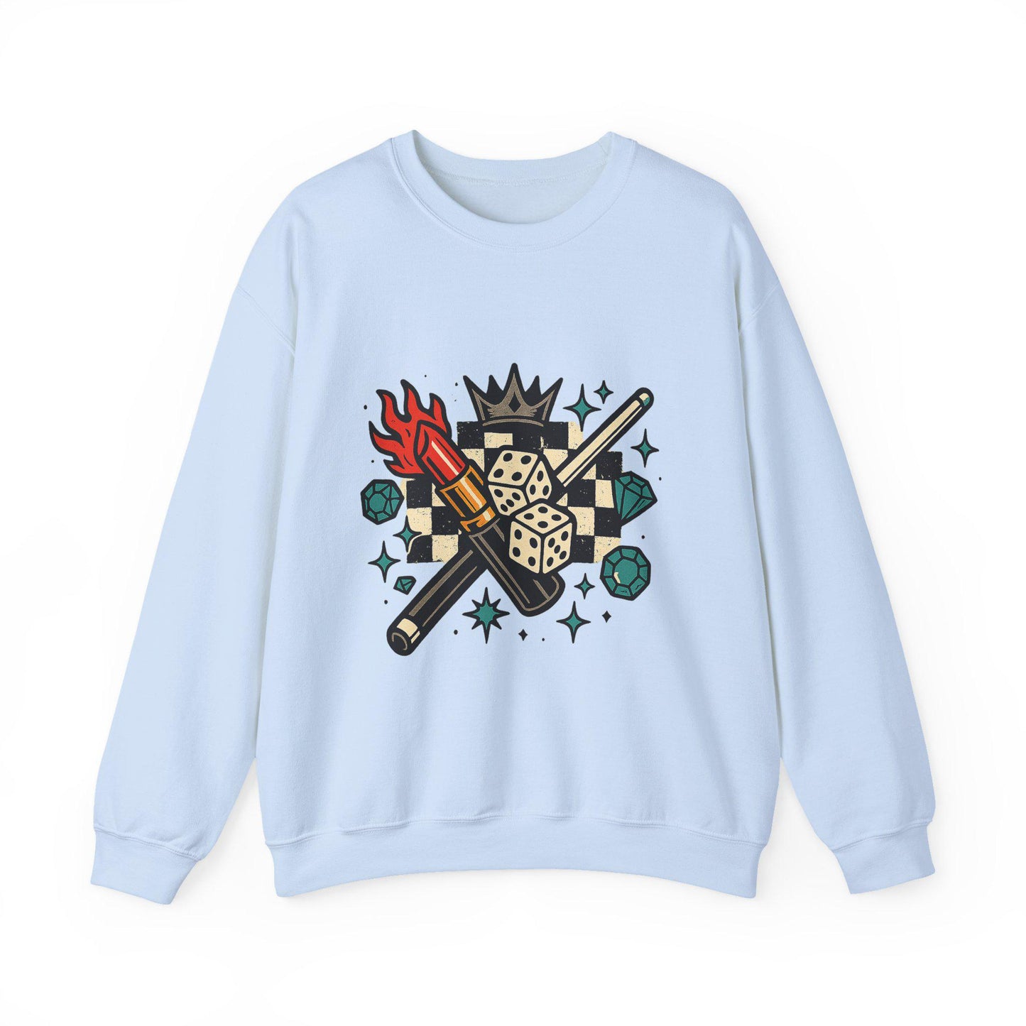 Edgy lipstick pool stick dice checkered flame PNG graphic INSTANT digital download for tshirt sublimation or dtf