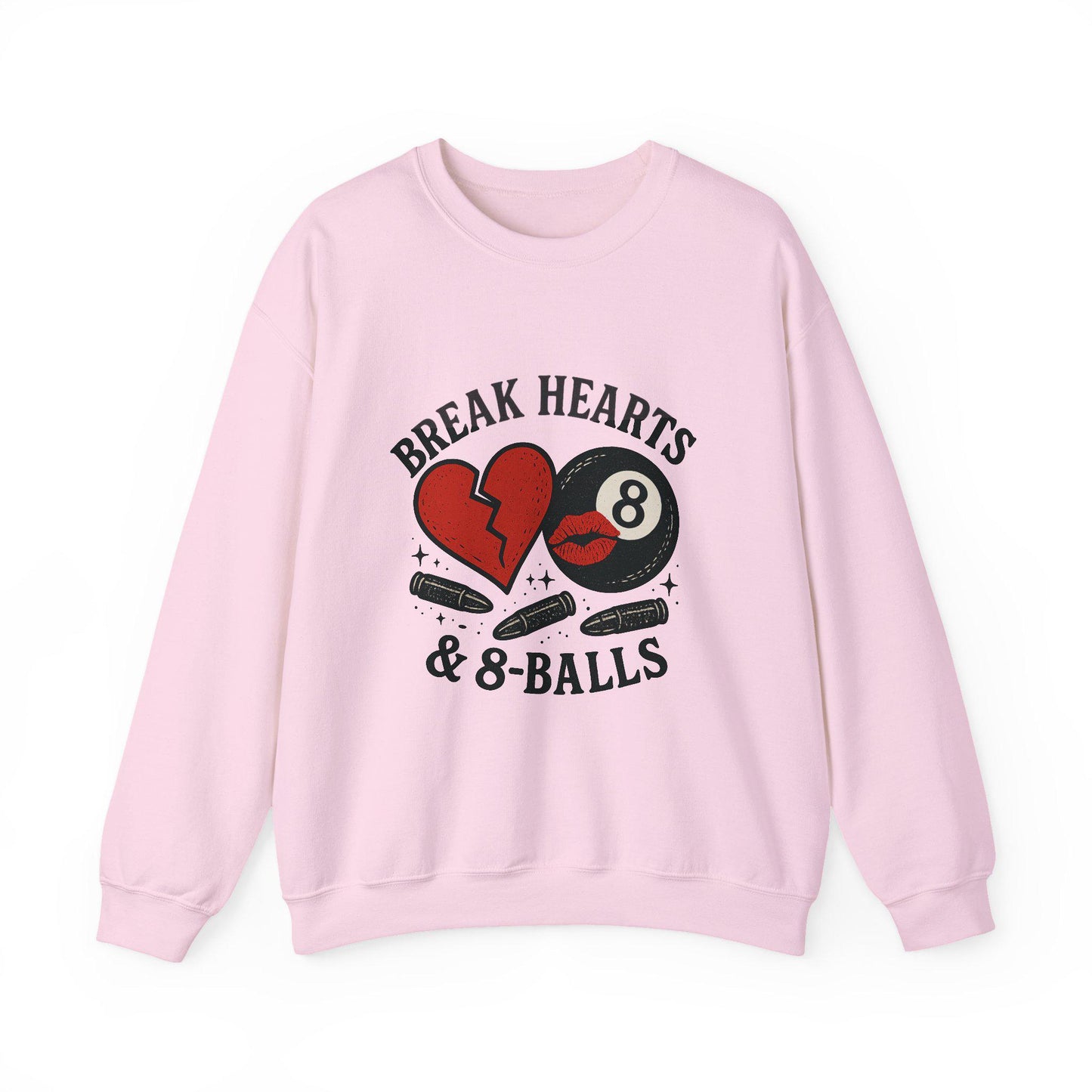 Break hearts & 8balls PNG graphic INSTANT digital download for tshirt sublimation or dtf