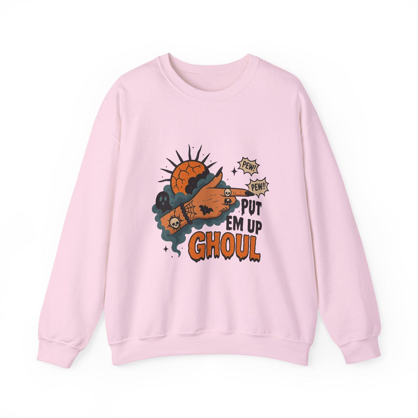 Spooky halloween "put em up ghoul" witchy PNG graphic INSTANT digital download for tshirt sublimation or dtf