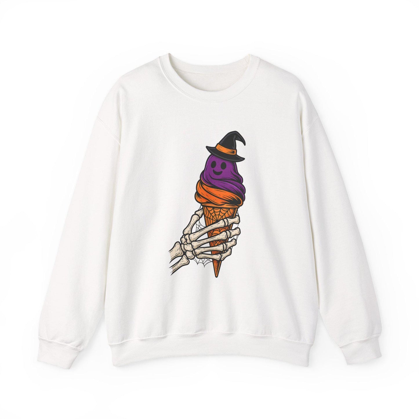 Spooky halloween skeleton ghost icecream PNG graphic INSTANT digital download for tshirt sublimation or dtf