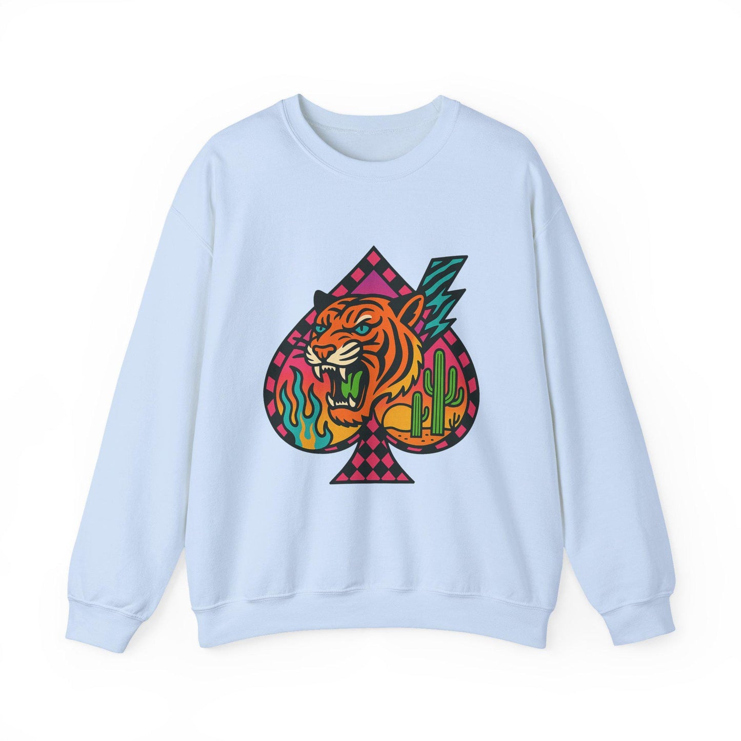 Edgy yallternative checkered tiger desert spade PNG graphic INSTANT digital download for tshirt sublimation or dtf