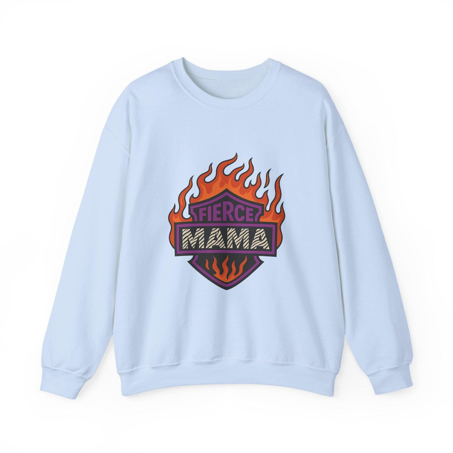 Moto flaming "fierce mama" PNG graphic INSTANT digital download for tshirt sublimation or dtf