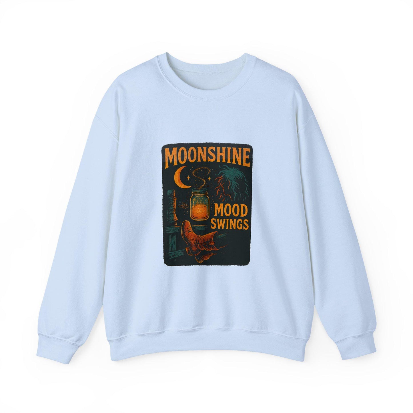 Western "Moonshine, mood swings" png graphic INSTANT digital download for tshirt sublimation or dtf