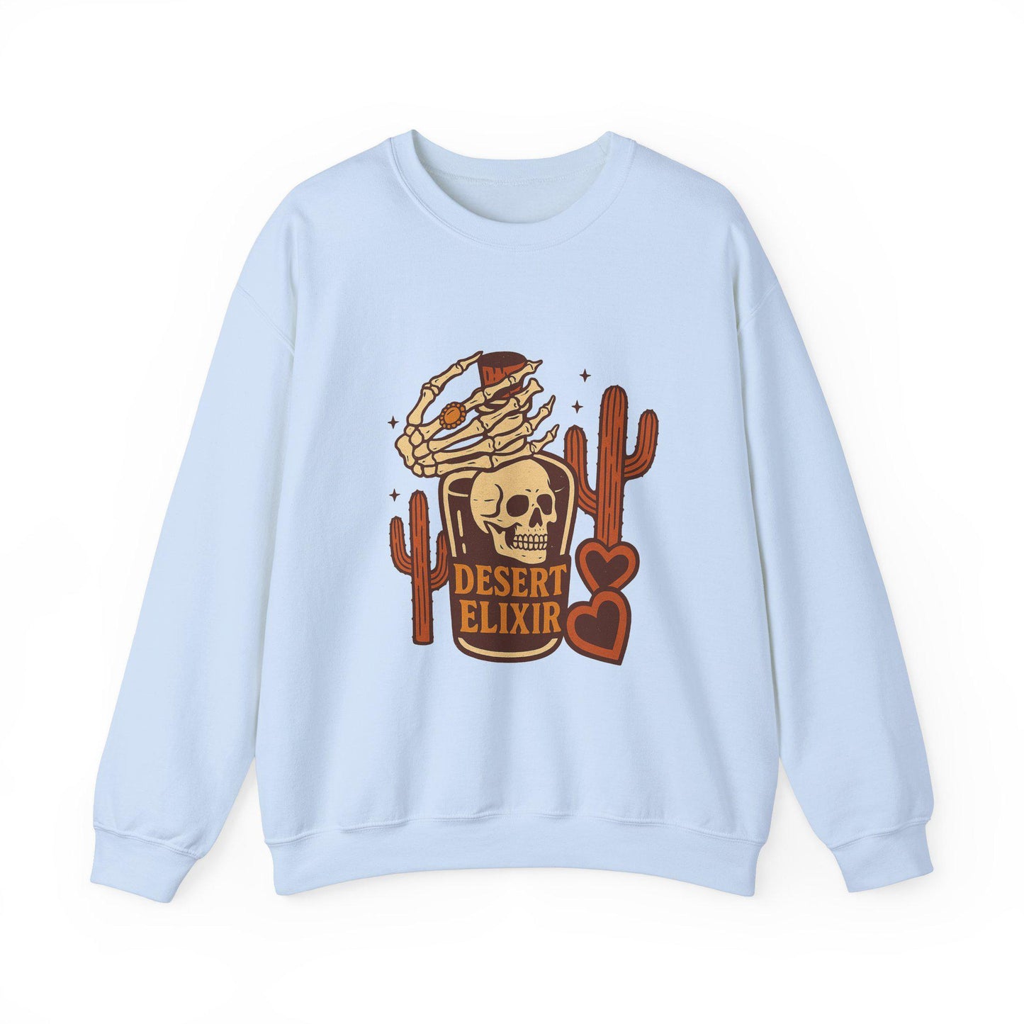 Edgy Western desert skull potion bottle png graphic digital download for tshirt sublimation or dtf