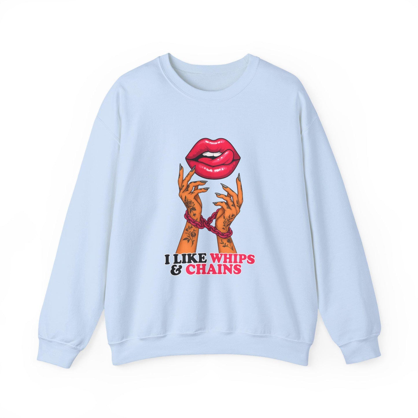 I like whips and chains yallternative tatted girl lip pink chains PNG graphic INSTANT digital download for tshirt sublimation or dtf