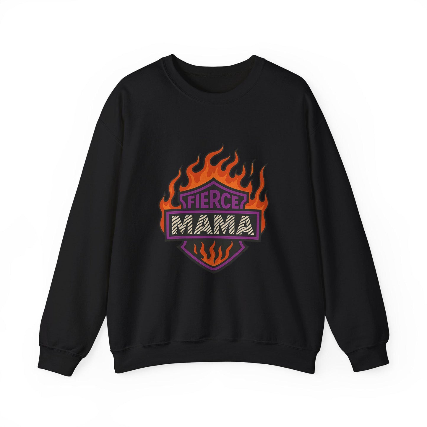 Moto flaming "fierce mama" PNG graphic INSTANT digital download for tshirt sublimation or dtf