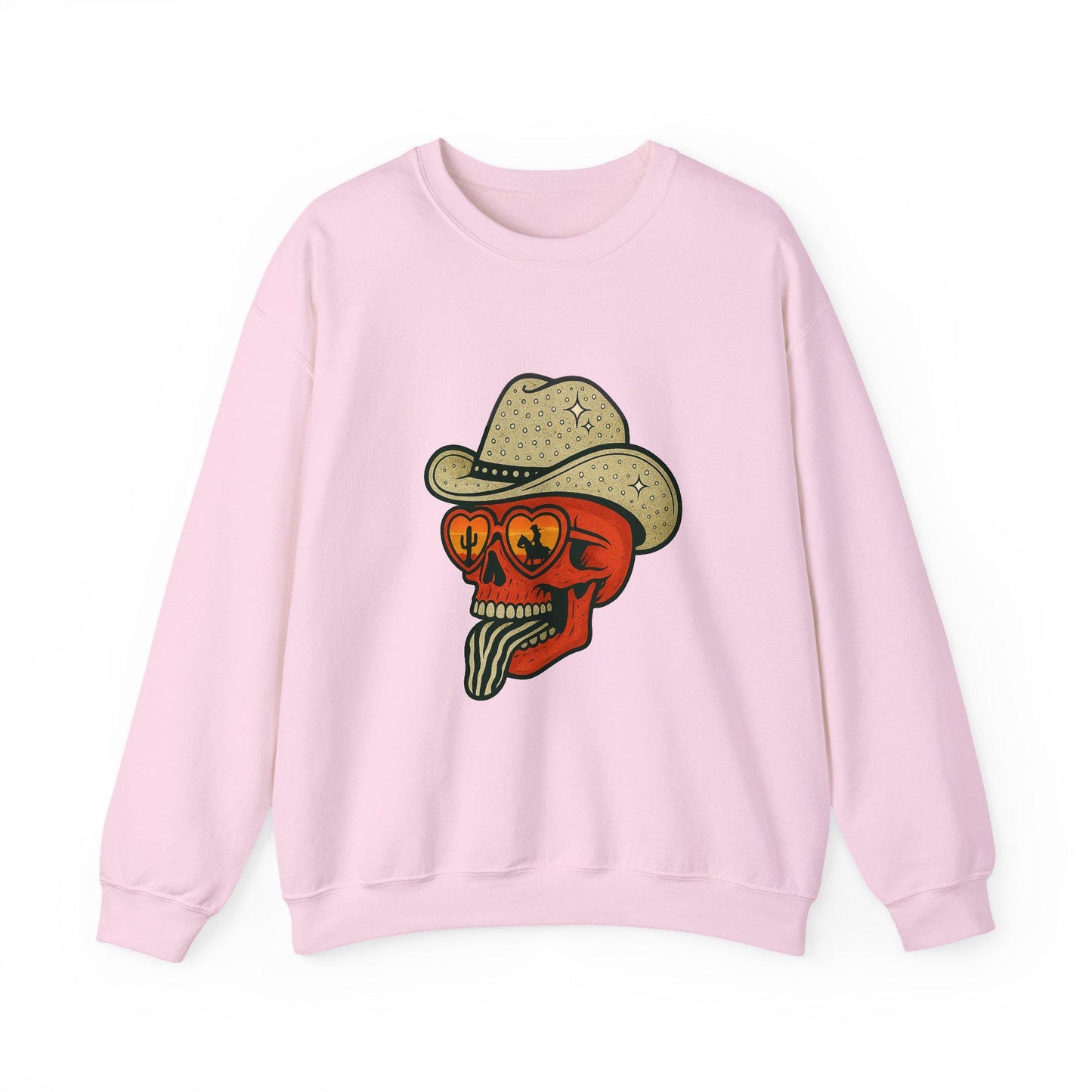 Western rhinestone hat cowboy skull desert reflection zebra print tongue graphic INSTANT digital download for tshirt sublimation or dtf