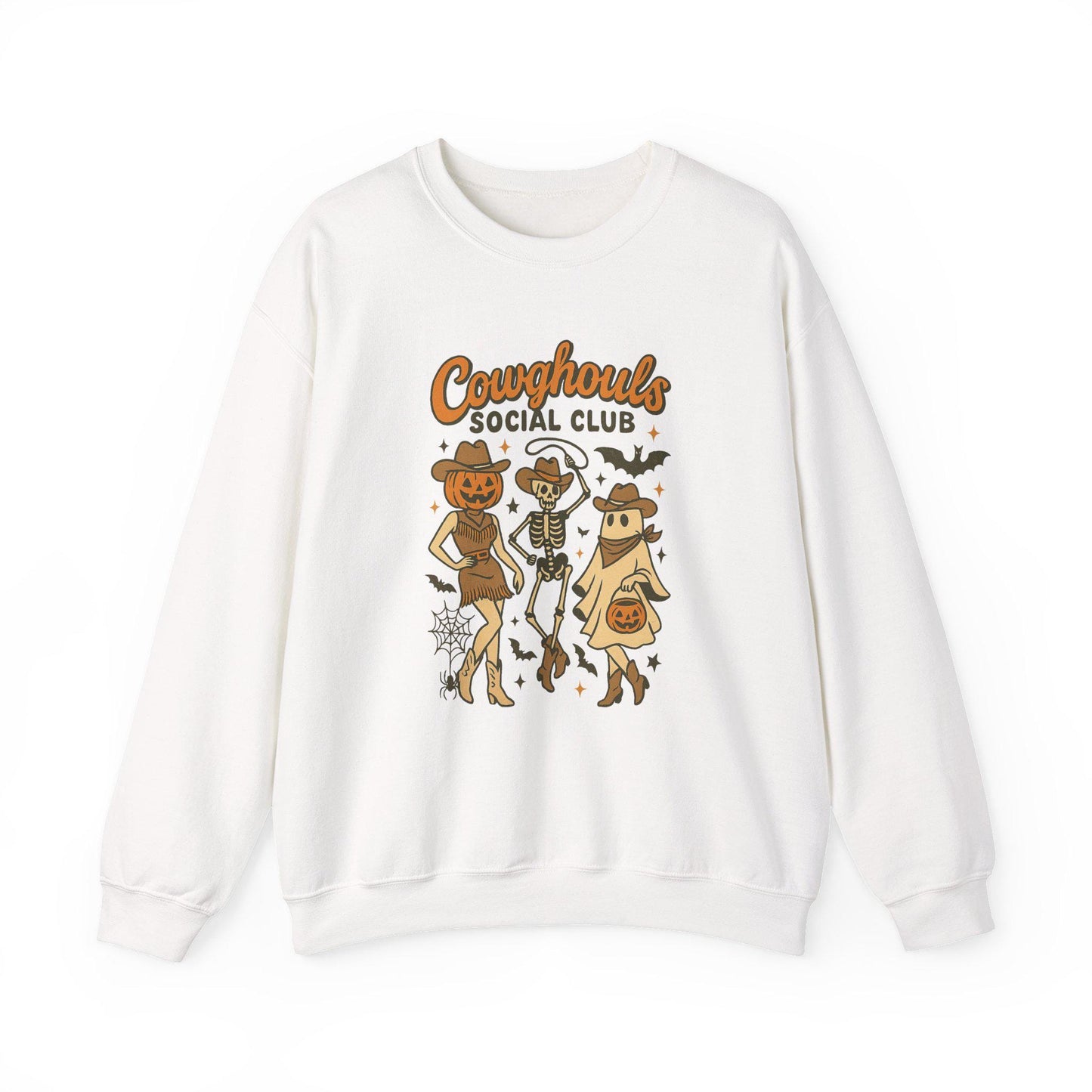 Western halloween "cowghouls social club" PNG graphic INSTANT digital download for tshirt sublimation or dtf