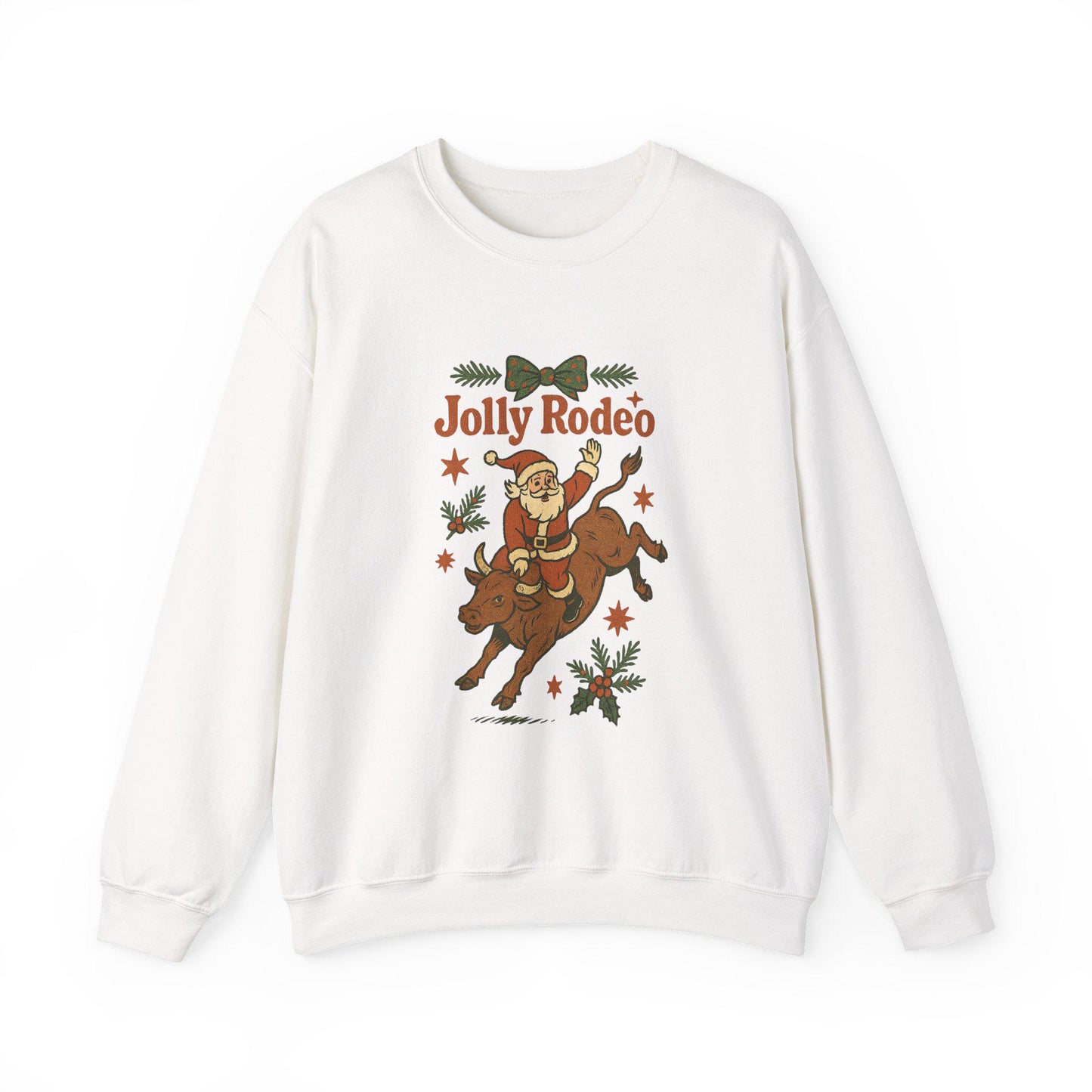 Western christmas santa bull rodeo PNG graphic INSTANT digital download for tshirt sublimation or dtf