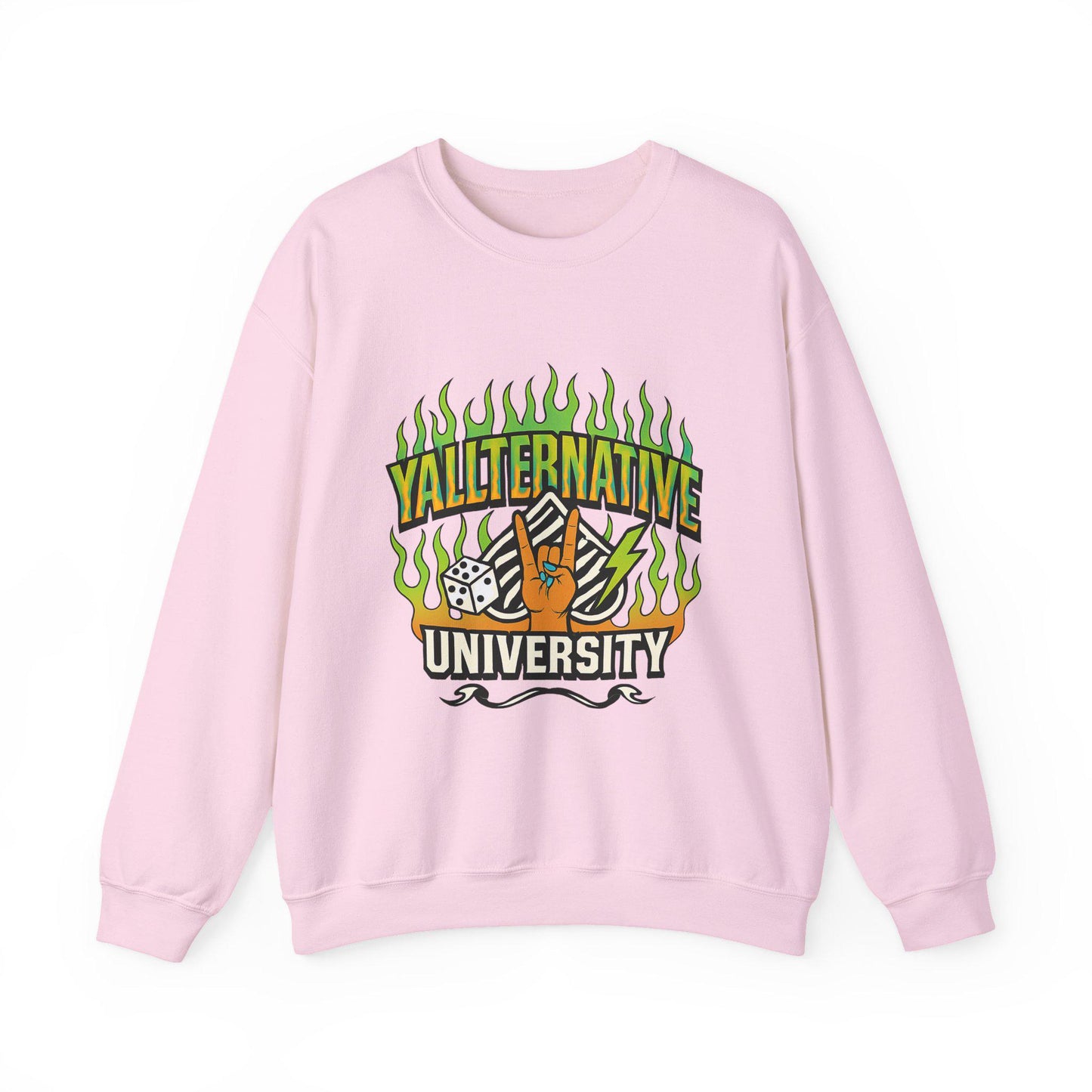 Edgy "yallternative university" spade dice PNG graphic INSTANT digital download for tshirt sublimation or dtf