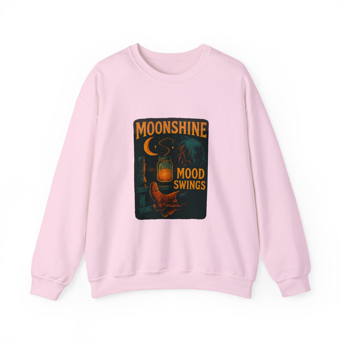 Western "Moonshine, mood swings" png graphic INSTANT digital download for tshirt sublimation or dtf