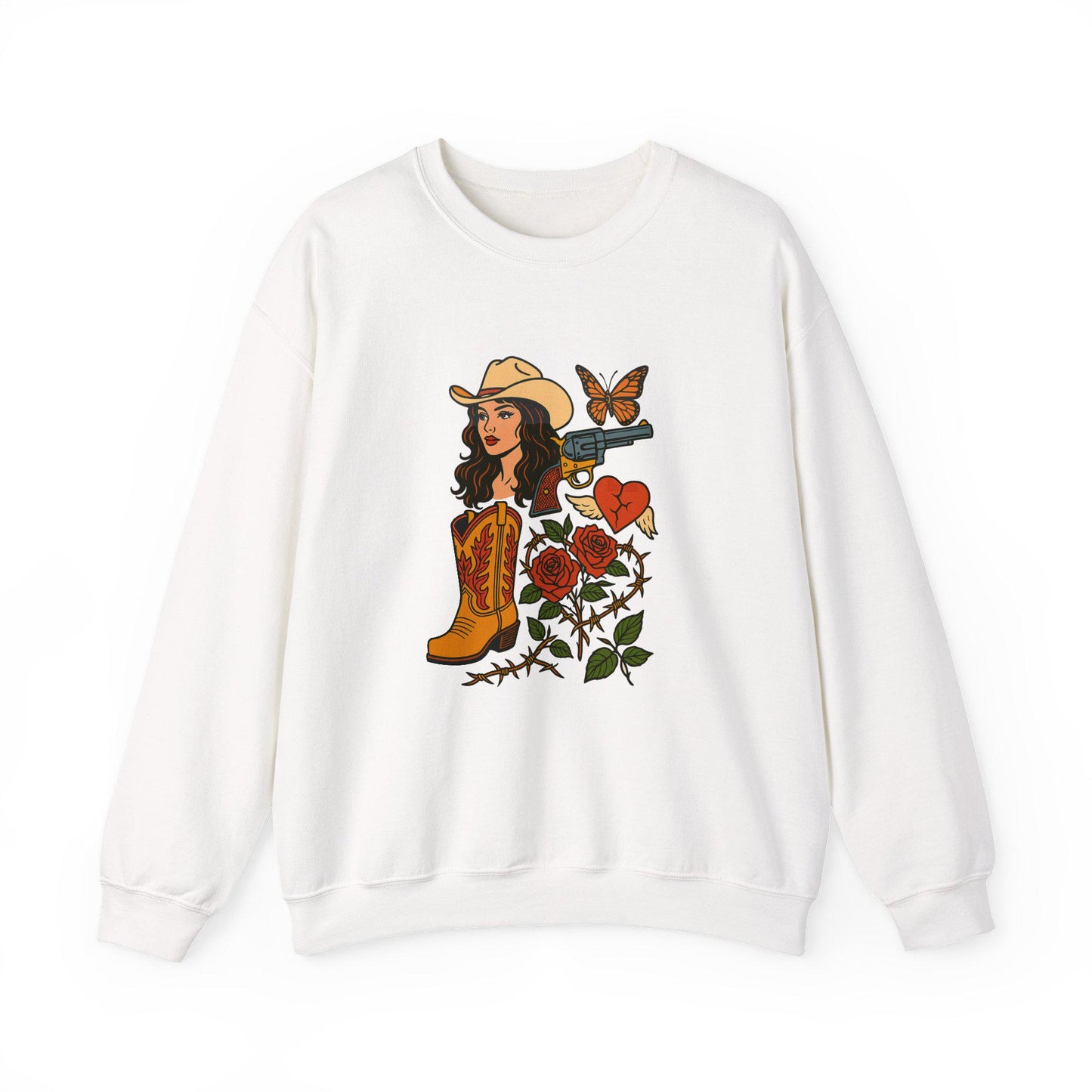 Western cowgirl collage png graphic INSTANT digital download for tshirt sublimation or dtf