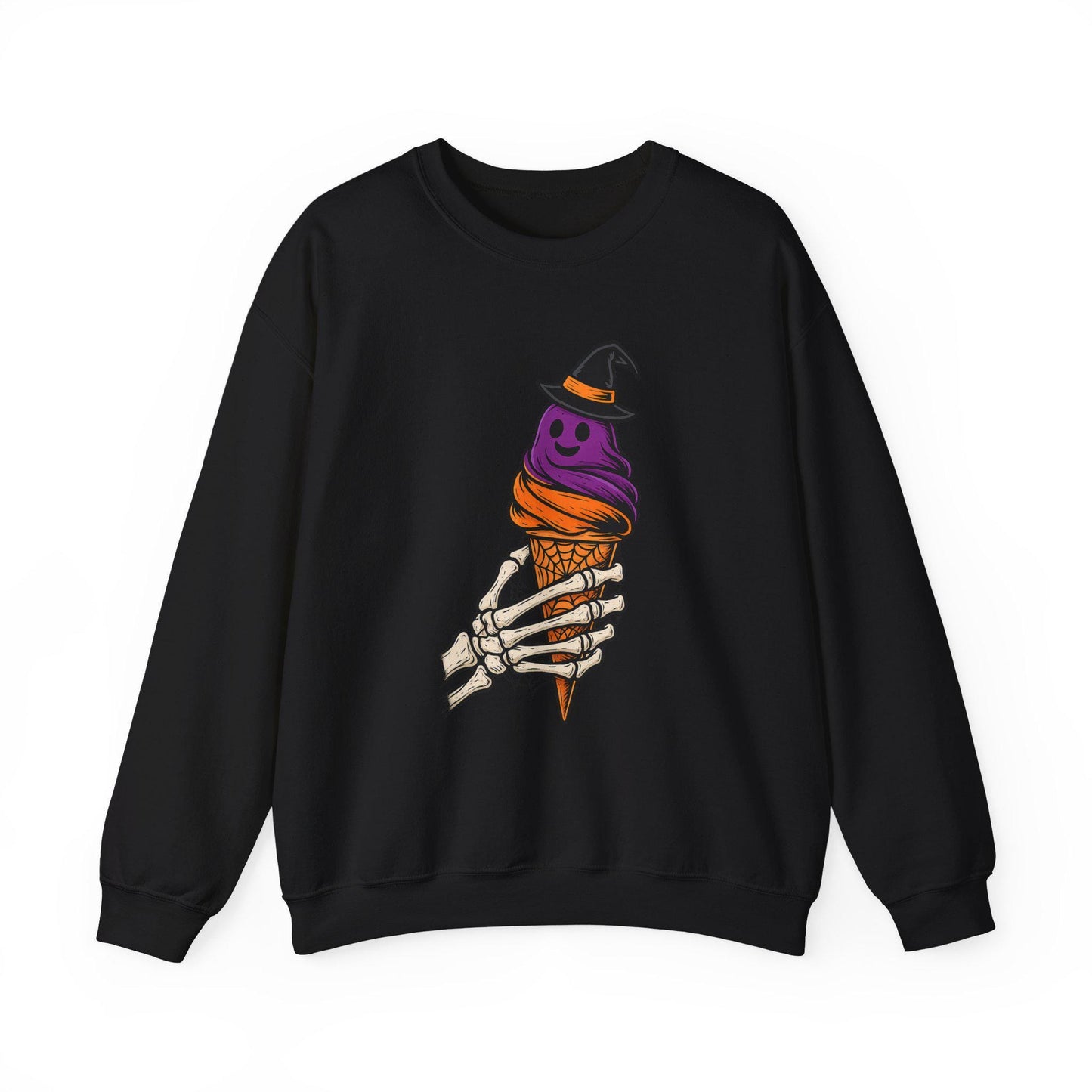 Spooky halloween skeleton ghost icecream PNG graphic INSTANT digital download for tshirt sublimation or dtf