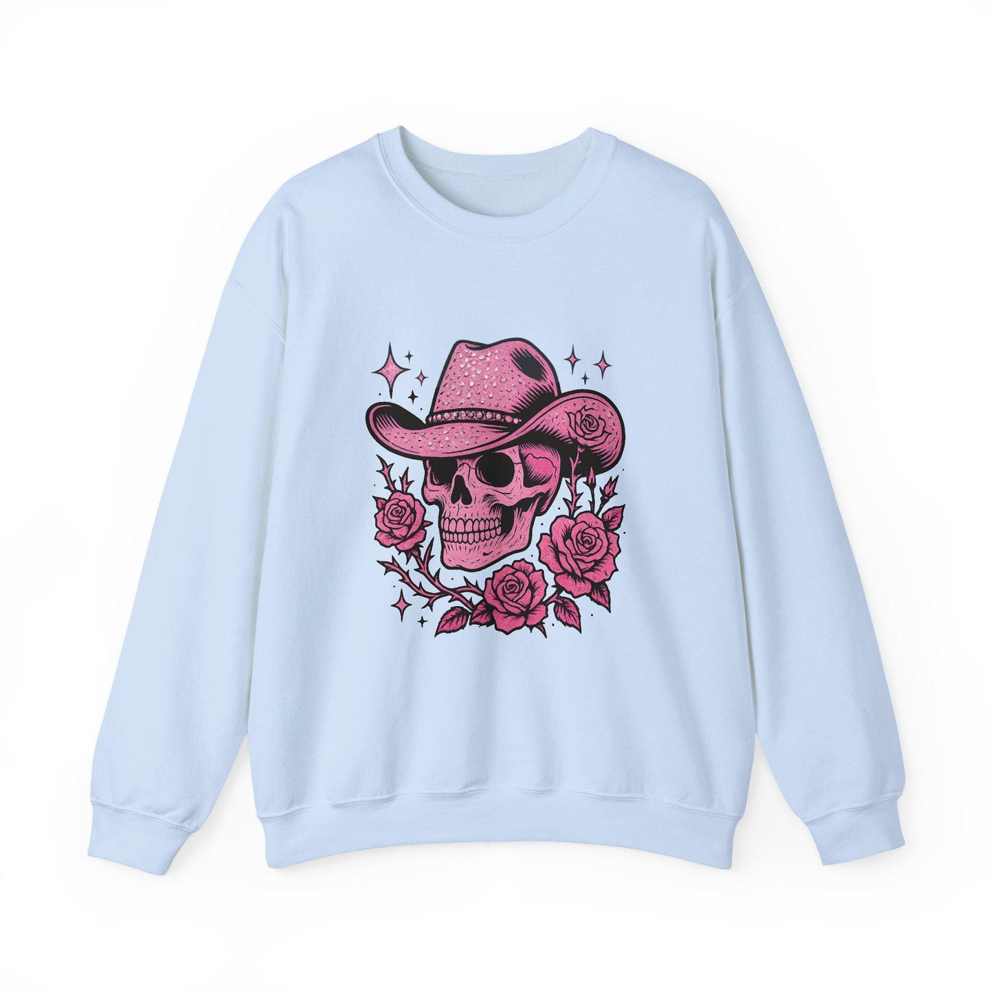 Pink Western rhinestone cowboy and rose png graphic INSTANT digital download for tshirt sublimation or dtf