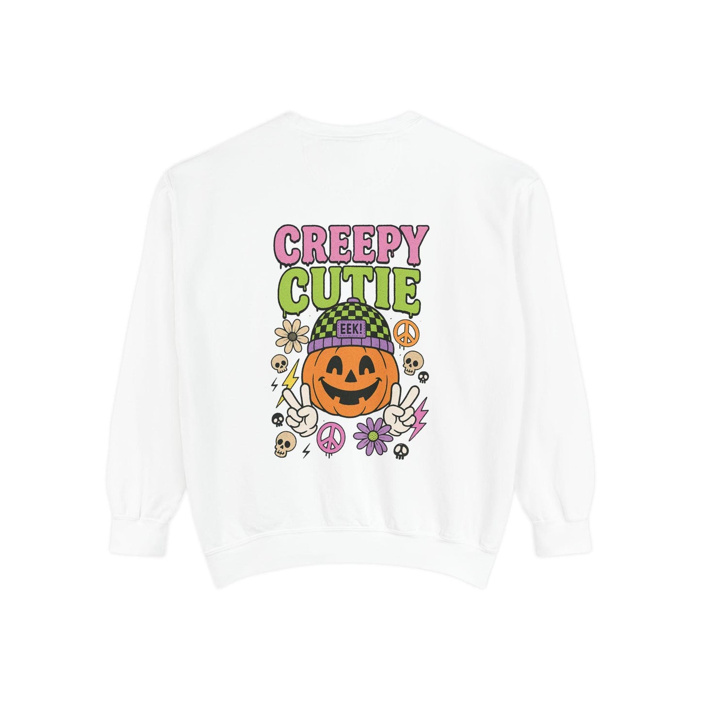 Halloween "creepy cutie" groovy pumpkin INSTANT digital download for tshirt sublimation or dtf