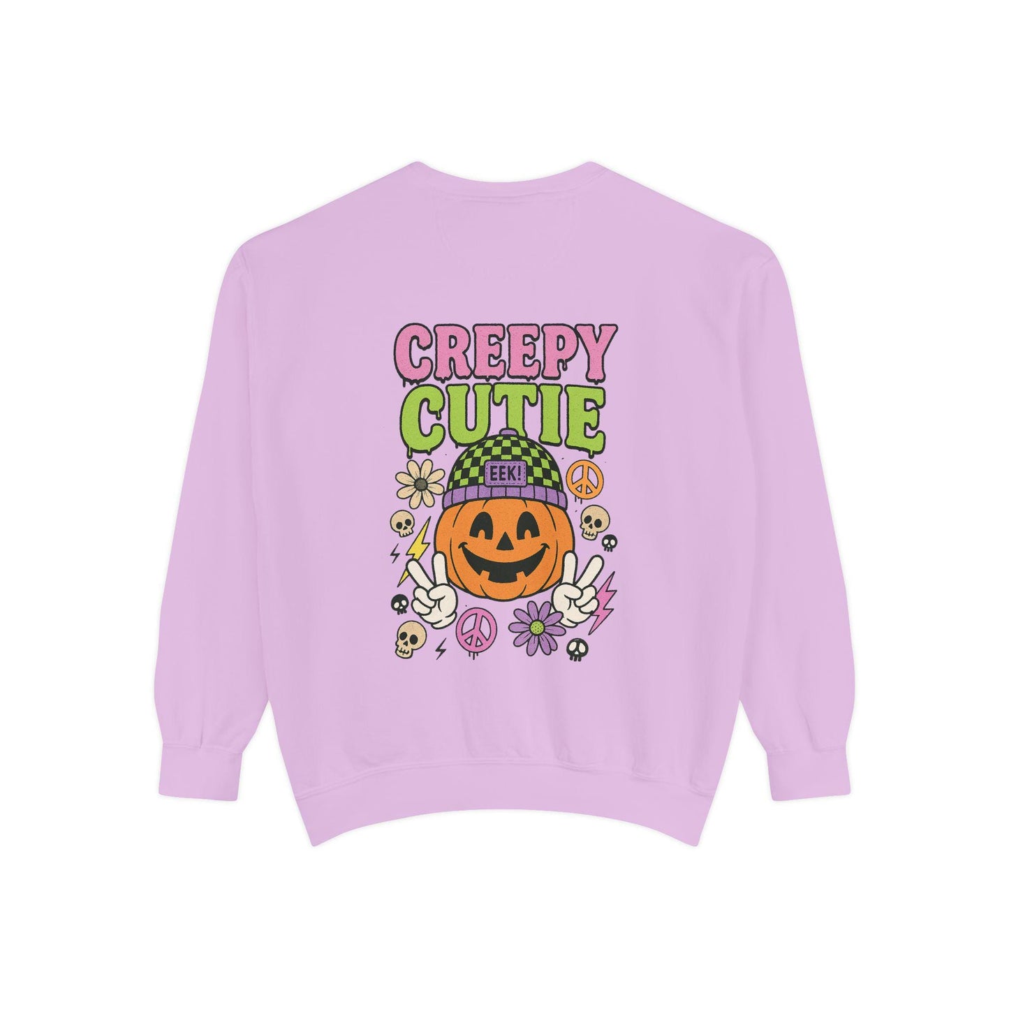 Halloween "creepy cutie" groovy pumpkin INSTANT digital download for tshirt sublimation or dtf