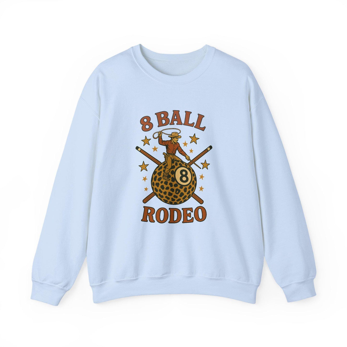 Western 8ball rodeo cowboy riding cheetah print 8ball png graphic INSTANT digital download for tshirt sublimation or dtf