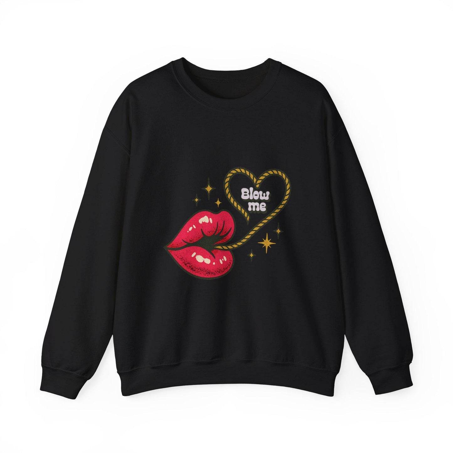 Retro Lips “Blow Me” PNG | Cheeky Valentine Sublimation | Edgy DTF T‑Shirt Design