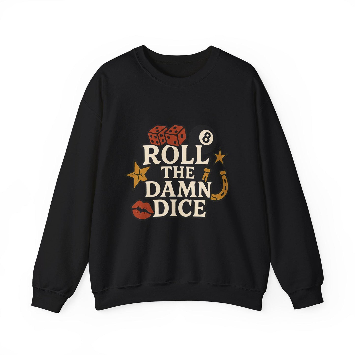 Western roll the dice gambling horseshoe 8ball PNG graphic INSTANT digital download for tshirt sublimation or dtf