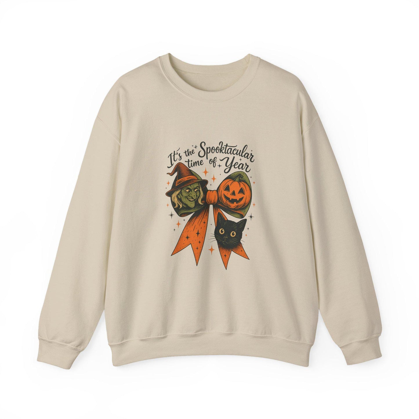 Spooky witch pumpkin cat bow PNG graphic INSTANT digital download for tshirt sublimation or dtf