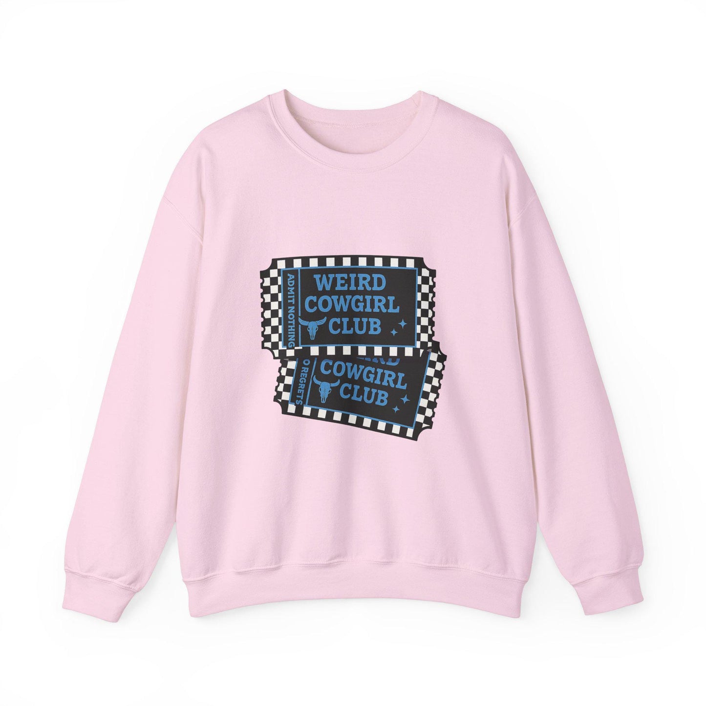 Yallternative edgy western "weird cowgirl" tickets png graphic digital download for sublimation or dtf