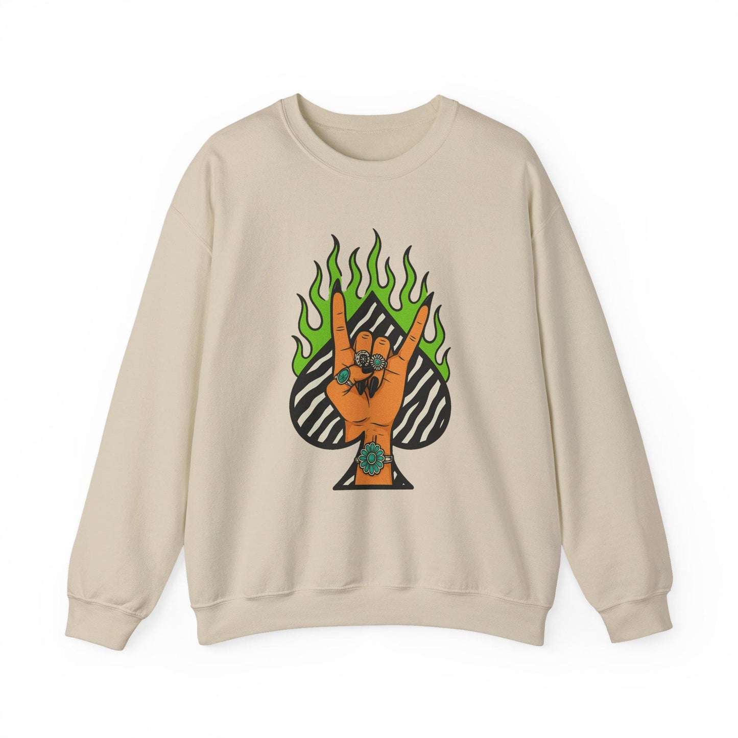 Edgy Yallternative spade cowgirl and turquoise PNG graphic digital download for tshirt sublimation or dtf