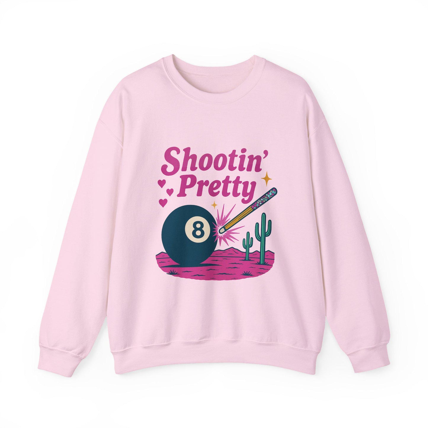 Western 8 ball shootin pretty desert png graphic INSTANT digital download for tshirt sublimation or dtf