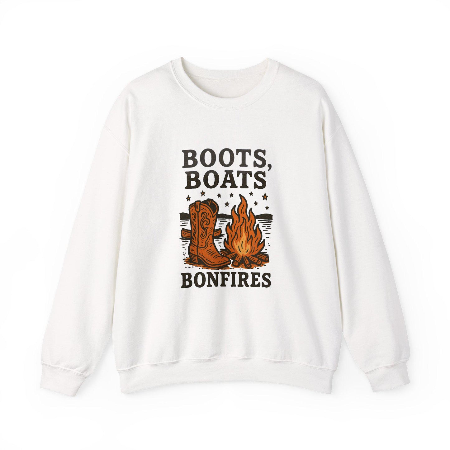 Western summer cowgirl cowboy boots boats bonfires png graphic INSTANT digital download for tshirt sublimationor dtf