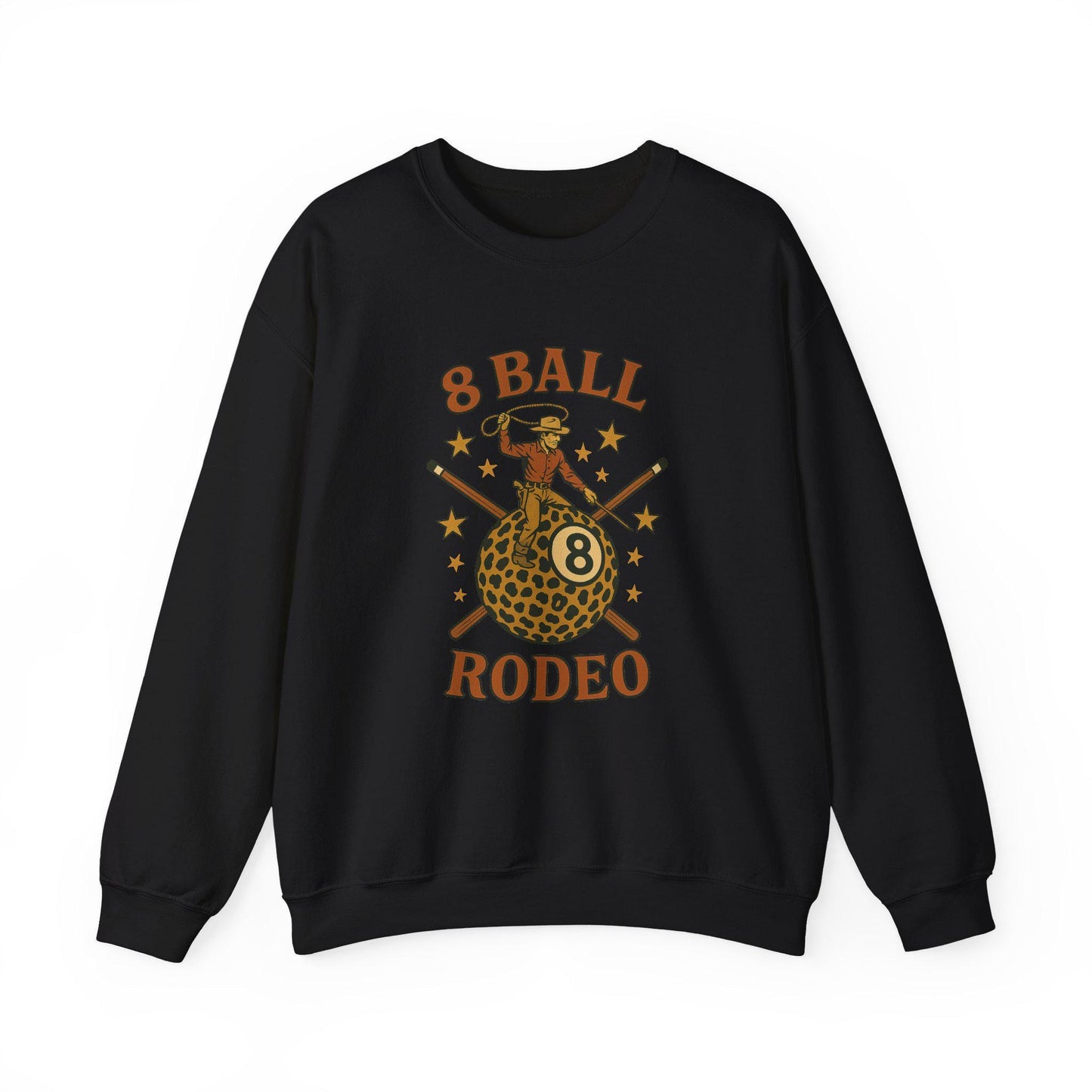 Western 8ball rodeo cowboy riding cheetah print 8ball png graphic INSTANT digital download for tshirt sublimation or dtf