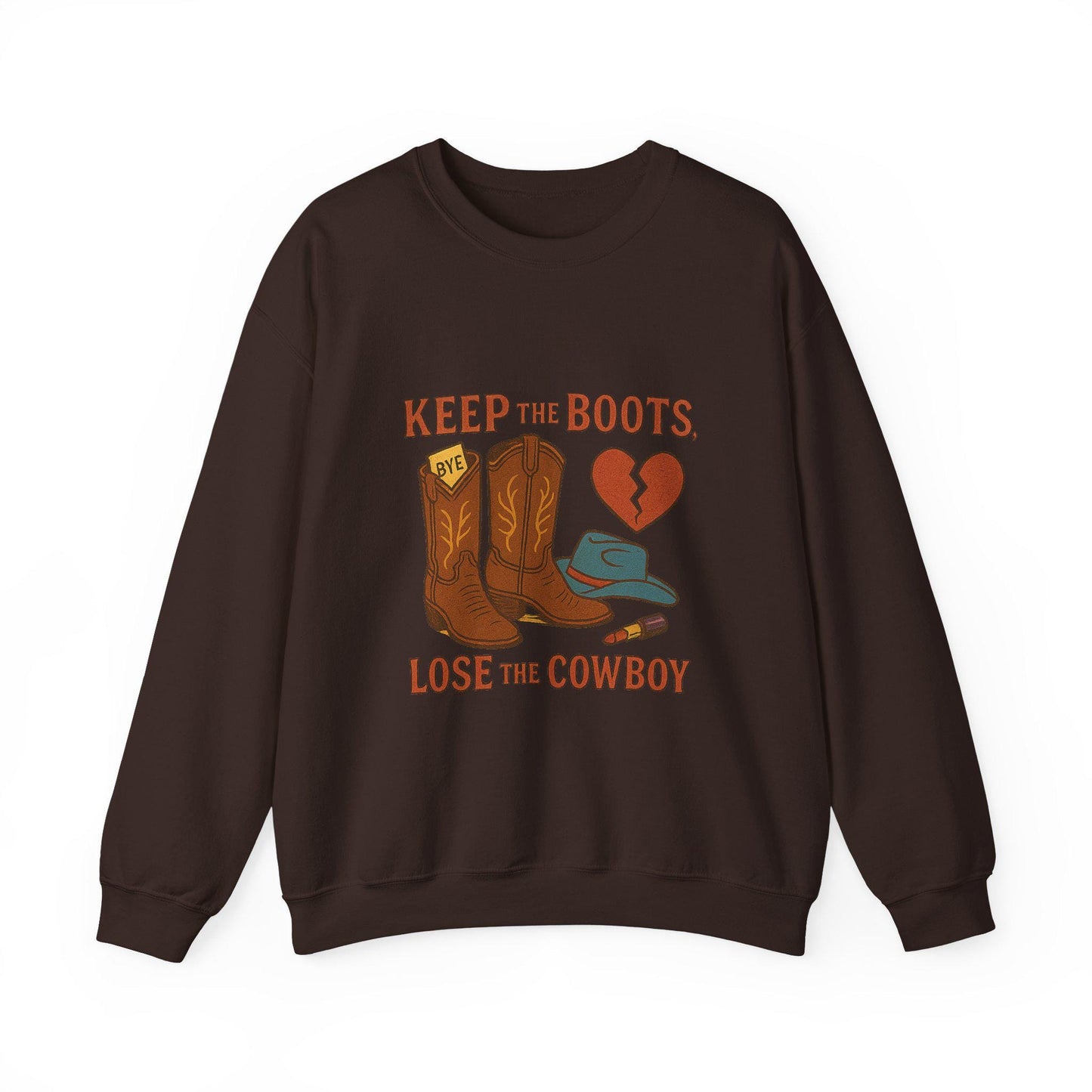 Western "keep the boots, lose the cowboy" cowgirl lipstick and boots breakup png INSTANT digital download for tshirt sublimation or dtf