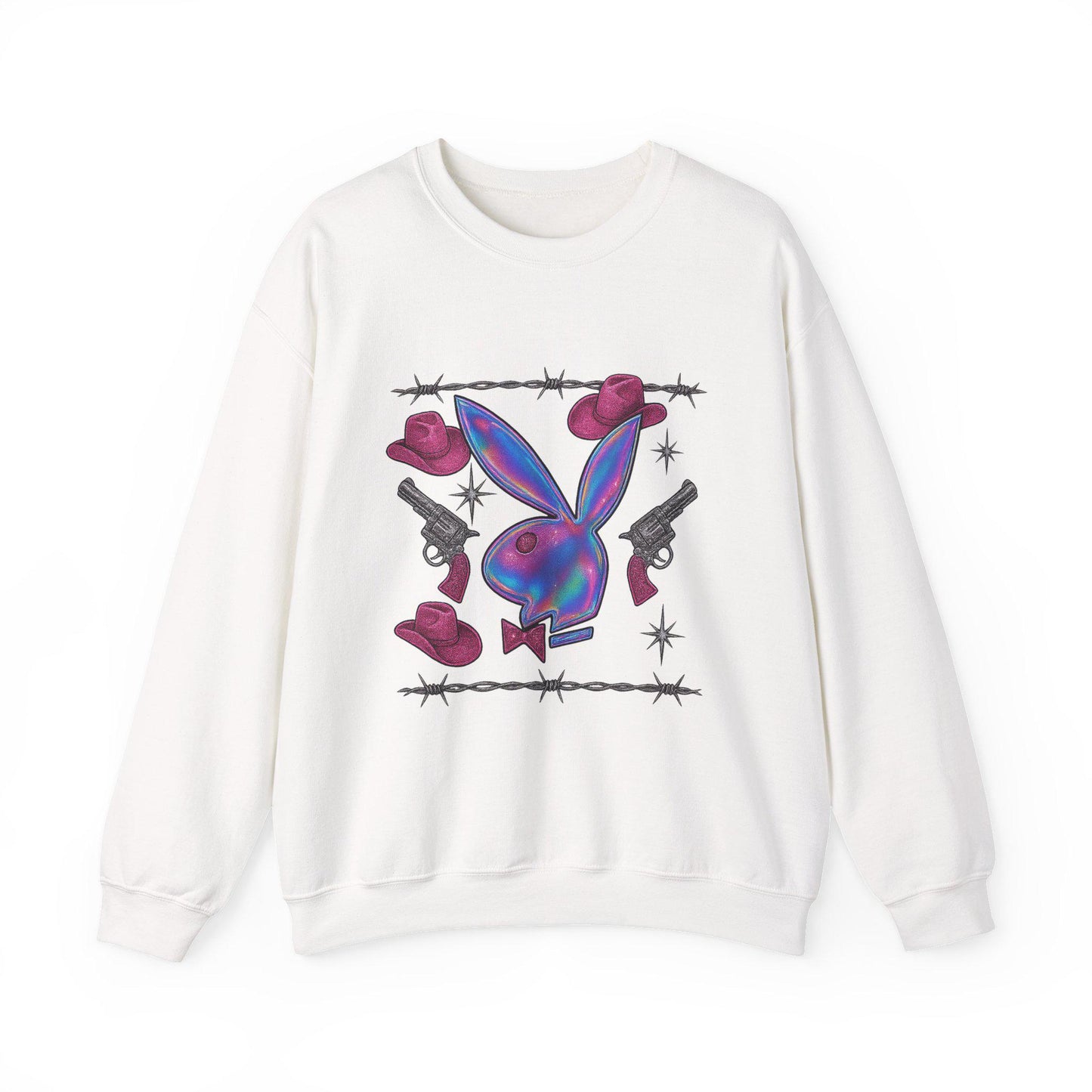 Edgy western yallternative meets glam playboy cowgirl PNG graphic INSTANT digital download for tshirt sublimation or dtf